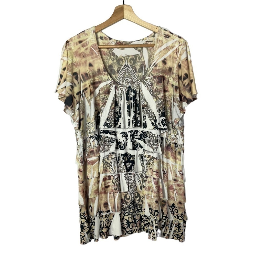 Pretty Woman Y2K Layered Printed Short Sleeve T-Shirt L